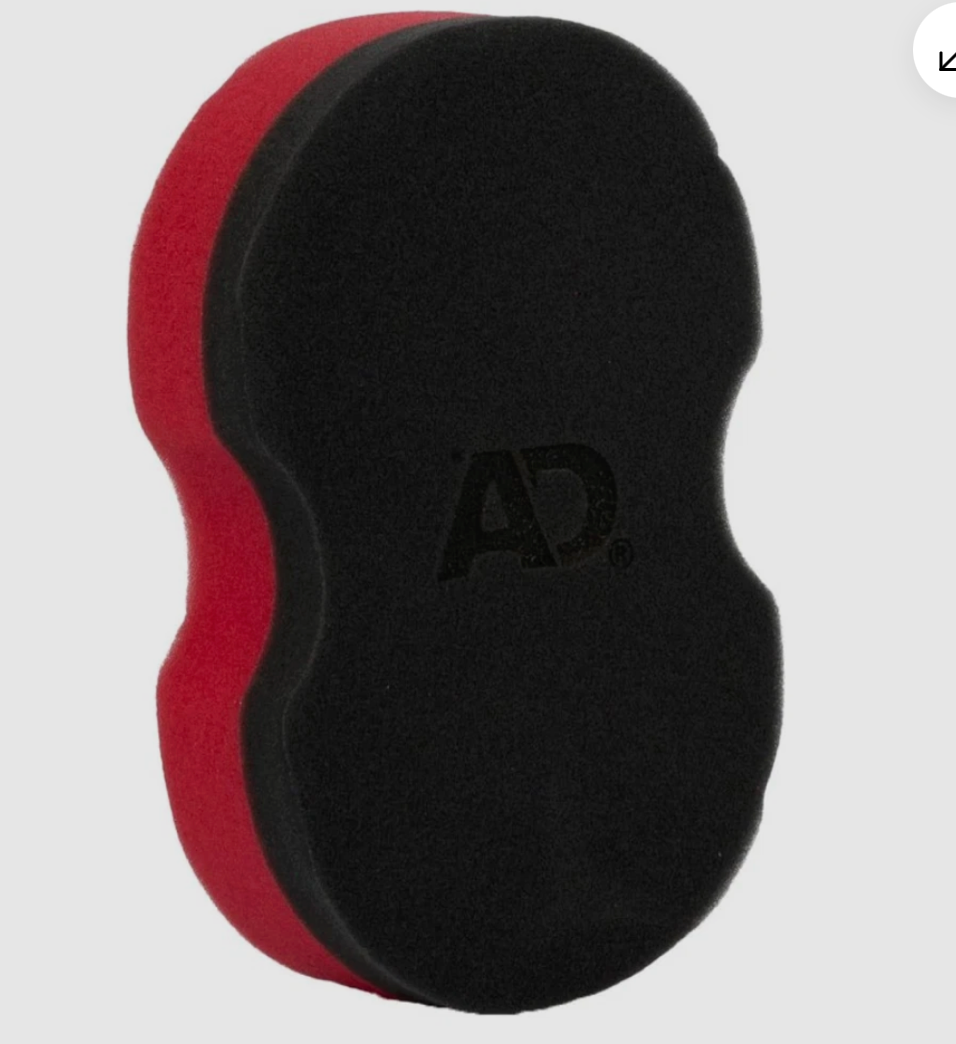 Autobrite Dual Foam Applicator Pad Car Wax Polish Detailing Sponge