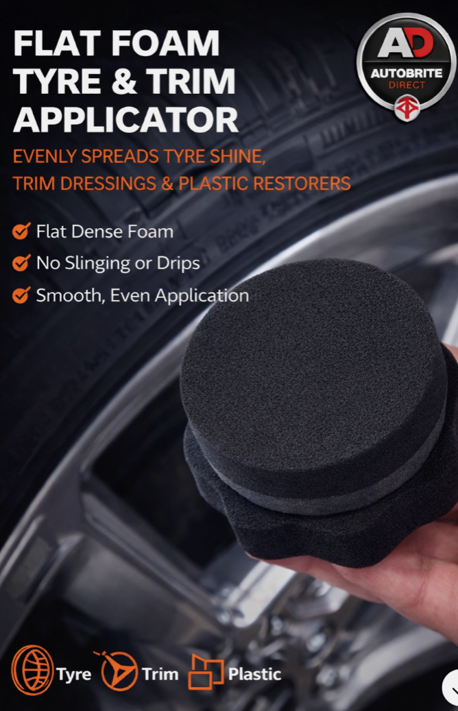 Autobrite Direct Premium Tyre Shine Applicator Pad Car Valeting Tool